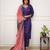 Embroidered sequins vichitra salwar suit in purple