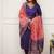 Embroidered sequins vichitra salwar suit in purple