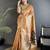 mustard gold tissue minakari plain zari weaving paithani saree