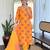 Rayon printed multi colour salwar suit