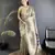 beige tissue minakari plain zari weaving paithani saree
