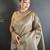 beige tissue minakari plain zari weaving paithani saree