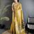 golden yellow tissue minakari plain zari weaving paithani saree