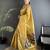 golden yellow tissue minakari plain zari weaving paithani saree