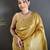 golden yellow tissue minakari plain zari weaving paithani saree