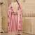 Vichitra silk light pink embroidered anarkali salwar kameez