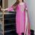 Embroidered magenta viscose simmer festival salwar kameez