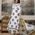 Cotton printed with embroidered white salwar kameez