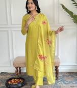 Rayon pear embroidered designer salwar kameez