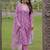 Embroidered onion pink rayon casual salwar kameez