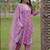 Embroidered onion pink rayon casual salwar kameez