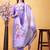 Rayon embroidered salwar kameez in lavender