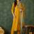 Mustard embroidered rayon readymade salwar kameez