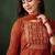 Embroidered rust sangeet georgette trendy salwar kameez