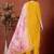 Rayon embroidered salwar kameez in mustard