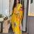 Jacquard work mustard viscose readymade salwar kameez