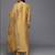 Embroidered mustard chanderi engagement salwar suit