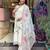 Cream organza  embroidered stunning salwar suit