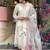 Cream organza  embroidered stunning salwar suit