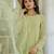 Light pista green chanderi silk embroidered salwar kameez