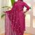Rayon rani pink embroidered salwar kameez