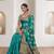 Maharanga Aqua Green Dola Silk Saree with Heavy Gold Zari Border & Designer Pallu | Wedding & Festive Wear
