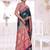 Maharanga Navy Blue Dola Silk Saree with Zari & Thread Woven Butta and Rich Pink Border