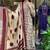 Floral embroidered pure cotton round neck kurta trouser & dupatta set