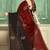 Maroon half n half fendy two tone satin silk saree for women