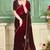 Magenta half n half fendy two tone satin silk saree for women