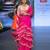 Hot pink embroidered rawsilk saree