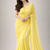 Mellow color plain georgette designer saree with blouse