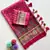  Rani Pink color  Pashmina Jaqurad Work Dola Silk Blend Saree