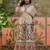 Sangria printed beige colour dress
