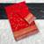 Red Color Jaqurad Weaving work Georgette Khadi Saree