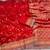 Red Color Jaqurad Weaving work Georgette Khadi Saree