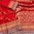Red Color Jaqurad Weaving work Georgette Khadi Saree
