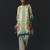 Beige printed chiffon kurta set