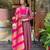 Women onion anarkali kurta with pink dupatta