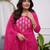 Stylish pink kurta set with dupatta for women