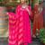 Women rani pink ethnic kurta set with dupatta