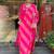 Women rani pink ethnic kurta set with dupatta
