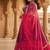 Purple & Pink Georgette Lehenga Choli with Embroidered Blouse & Net Dupatta
