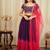 Purple & Pink Georgette Lehenga Choli with Embroidered Blouse & Net Dupatta