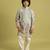 pista green viscose silk thread embroidered boys kurta pajama
