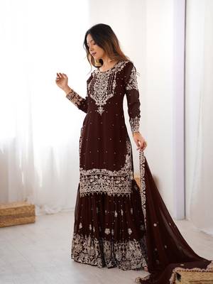 Elegant Stylish Sharara Suit Set Designer Suit Set 2
