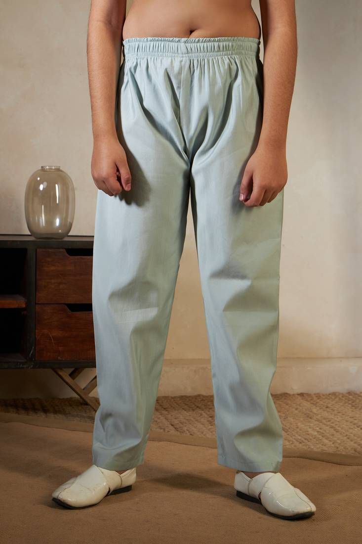 Pista green viscose silk thead with sequins embroidered work wedding festival party boys straight kurta pant koti