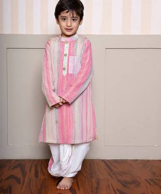 Multicolor tissue kurta pyjama 4