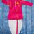 Pink embroidered satin kurta pyjama