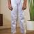 White satin thead with sequins embroidered work wedding function festival party boys straight kurta pant koti